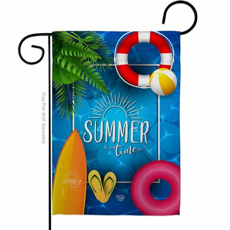 CUADRILATERO Summer Chilling Summertime Fun & Sun 13 x 18.5 in. Dbl-Sided Decorative Vertical Garden Flags for CU4082304